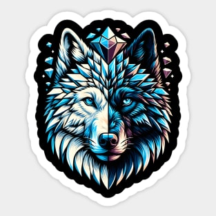 Wolf Crystal Sticker